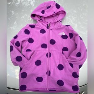 Purple polkadot light jacket, The North Face
